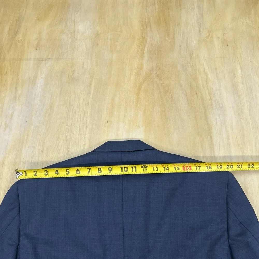 Vintage Brooks Brothers Suit‎ Mens 43R Wool Cuffed Pleated Pants 34x29 Navy